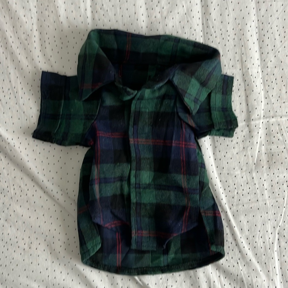 Old Navy dog holiday flannel size S/M